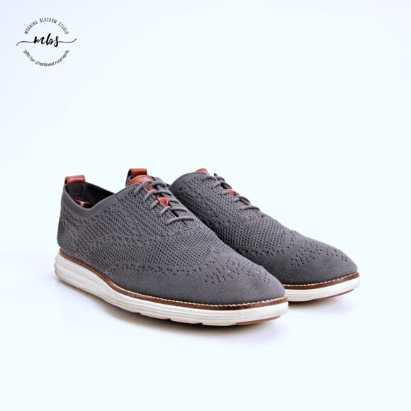 Cole Haan ZERØGRAND‎ Remastered Stitchlite Wingtip Oxfords Gray Men 12 main image 12